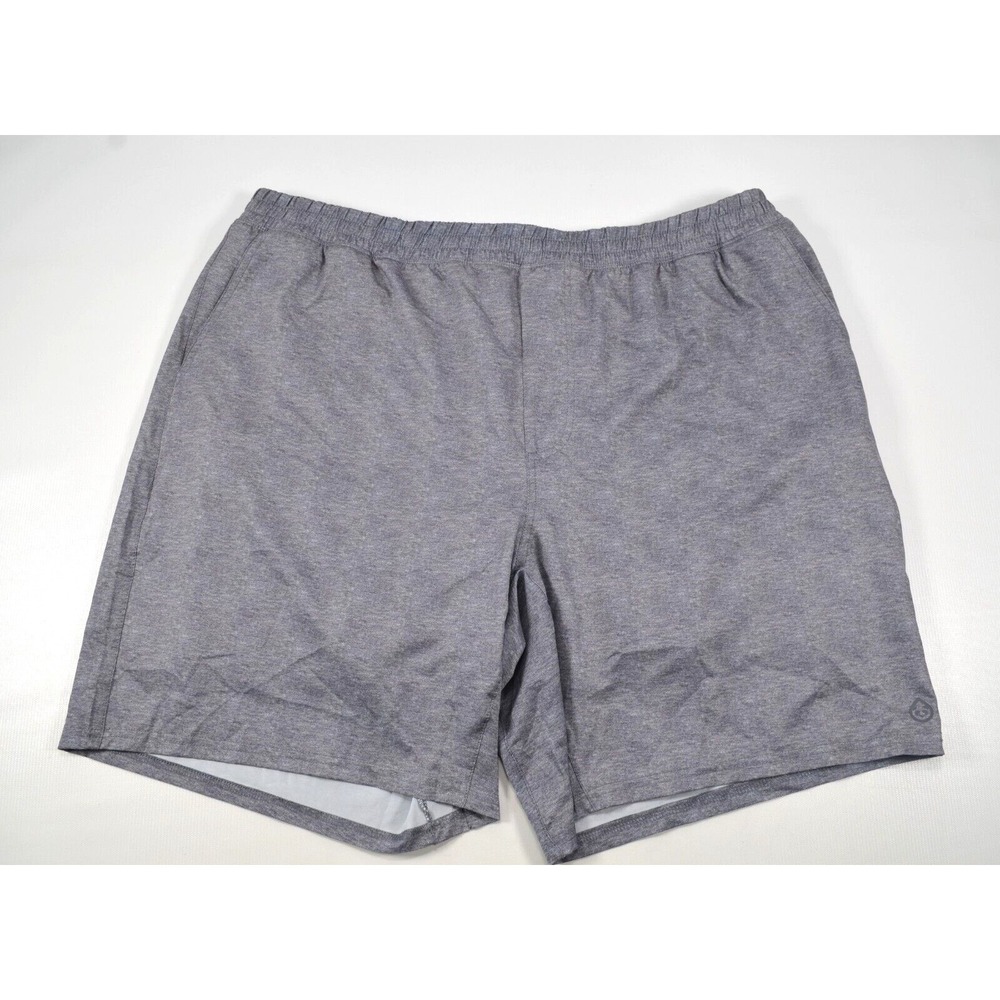 Tasc‎ Performance Gray Athletic Shorts Men's Size XXL Built in Briefs Tie String